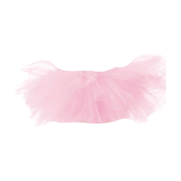 Falda tutú de crinolina para mujer, longitud de 27 cm, enagua de 2 capas sin para fiesta, graduación, vestido de princesa para baile de ballet. Rosa