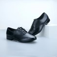 thumbnail image 2 of Zapatos de baile modernos de cuero genuino para hombre, zapatos de salón de Tango latino para hombre, zapatos de baile de suela suave de cuero, zapatillas transpirables, 2 of 5