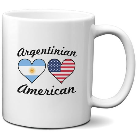 

Argentinian American Heart Flags Coffee Mug