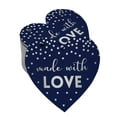 thumbnail image 1 of Inkdotpot Silver Foil Paper Hang Tags Made With Love Wedding Favor Tags 100 Pieces, 1 of 6
