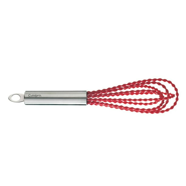 10" Twist Whisk, Red, 10inch paddle whisk for flexible folding and