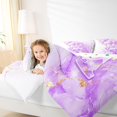 thumbnail image 3 of Manfei Purple Bow Twin Comforter Sets,Girls Personalized Letter A Bedding Set,Polkadot Reversible,2pcs,1 Comforter and 1 Pillowcase, 3 of 7