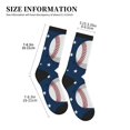 thumbnail image 3 of Unisex America Baseball Novelty Ankle Socks Colorful ComfortSoft Lightweight Sports Athletic Socks, 3 of 7