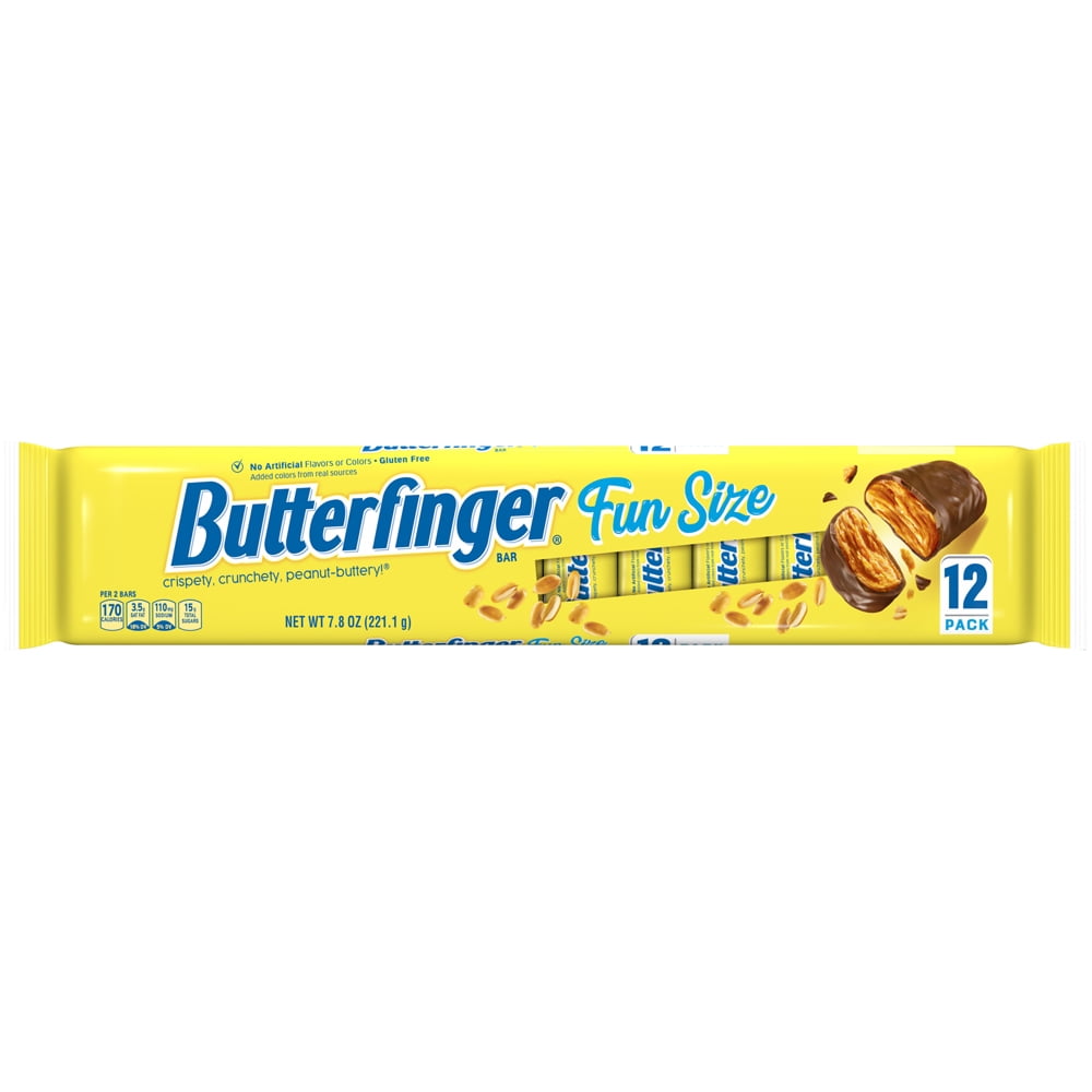 Butterfinger Chocolatey, Peanut-Buttery, Fun Size Candy Bars, Great for Holiday Stocking Stuffers, 7.8 oz