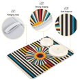 thumbnail image 4 of Yayeee Dish Drying Mat for Kitchen Counter Ultra Absorbent Easy Clean Pad 24x18", Geometric Stripes, 4 of 7