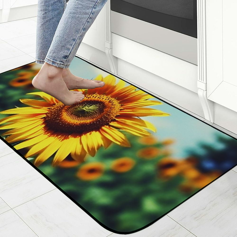 Qinduosi Decorative Door Mat, Door Mat with Non-Slip Rubber Backing, Easy Cleaning, Traps Dirt, for Entry, Patio, Garage 19.68*47.24 in