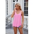 thumbnail image 5 of Women's Summer Tank Tops Eyelet Embroidery Sleeveless Spaghetti Strap Tops Scoop Neck Sexy Loose Fit Casual, 5 of 7