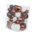 thumbnail image 4 of 36 adornos navideños para árbol de Navidad, colgantes y bolas navideñas para regalo de Navidad. Blanco Marrón, 4 of 9