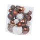 thumbnail image 4 of 36 colgantes decorativos irrompibles para árbol de Navidad. Blanco Marrón, 4 of 9