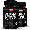 (2 pack) (2 pack) Force Factor Alpha King Free Testosterone Booster Featuring AlphaFen, 30 Ct
