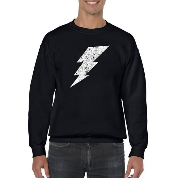 Thunderbolt With Ink Splash Sweatshirt Men -GoatDeals Designs, Male 3X-Large
