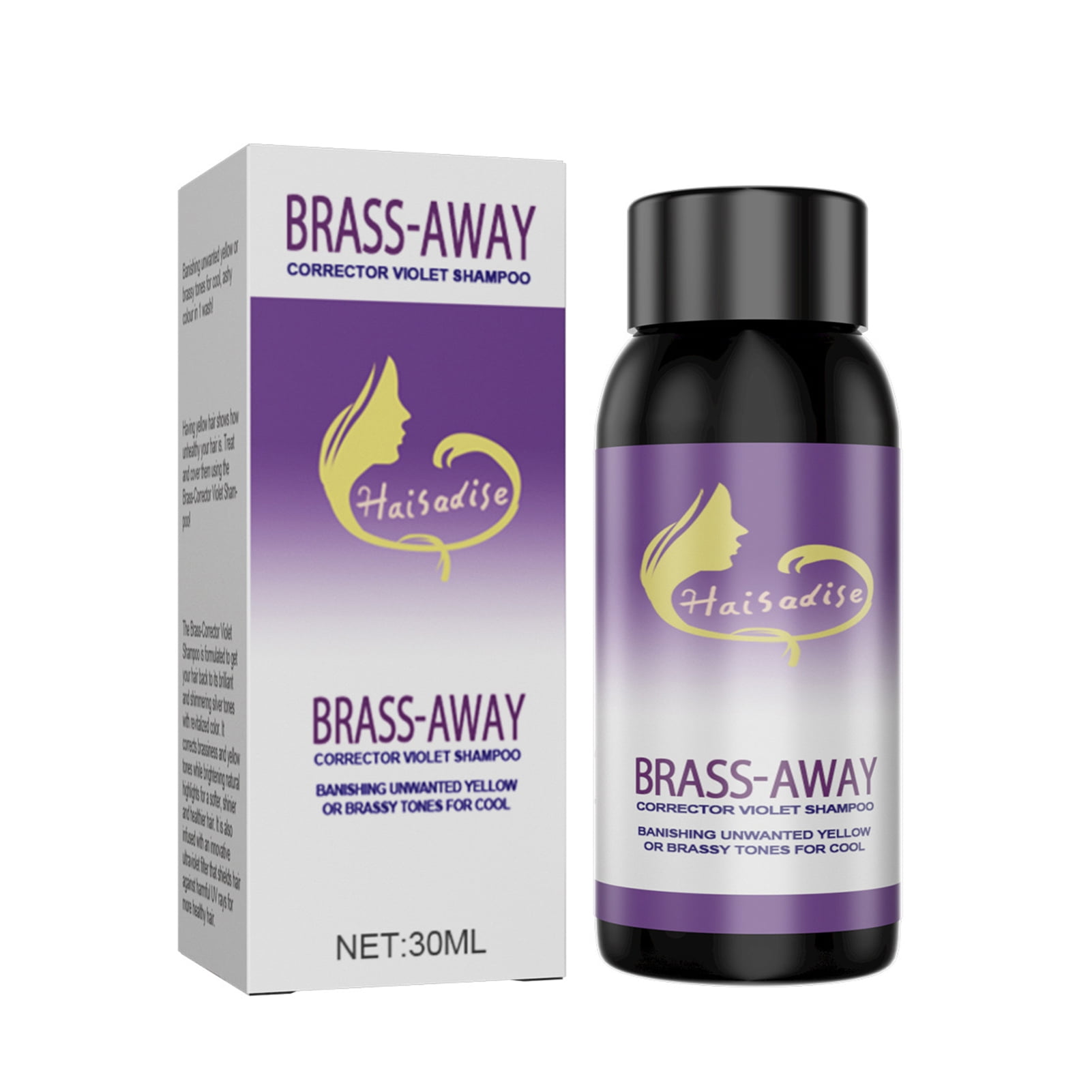 30ml Hair Shampoo Brass Away Long Lasting Wide Application Hair Color