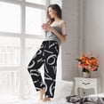 thumbnail image 5 of Salouo Numbers Print Women's Pajama Pants Casual Loose Sweatpants PJs Flowy Pants Drawstring Palazzo for Women Wide Leg Pants Lounge Pajama -X-Large, 5 of 8