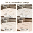 thumbnail image 7 of ODIKA 4'x6' Ivory Beige Geometric Soumak Design Washable Area Rug Abstract -Inspired Pattern with Modern Flair Stain Resistant, Low Pile, Easy Care for Dorm Room, Small Living, 7 of 7
