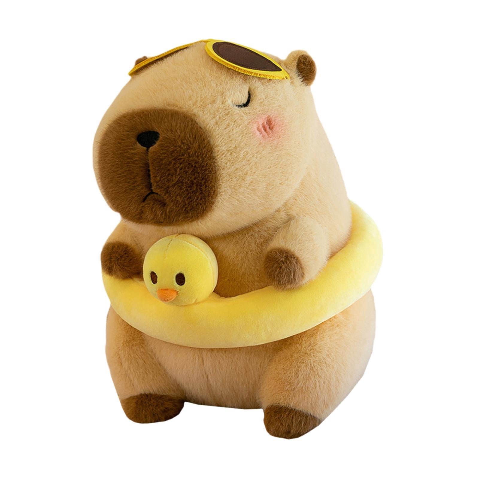 STARTIST Soft Capybara Plush Toy Simulation Cute Plush Capybara Doll Car Decorative Capybara Plush Doll Hugging Gifts for Girls Adults Brown 23cm