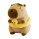 thumbnail image 5 of Peluche de capibara suave, juguete de simulación de coche, regalo decorativo para abrazar, juguete de peluche suave Marrón 23cm, 5 of 9