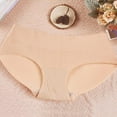 thumbnail image 3 of HUPOM Womens Underwear Panties For Girls High Waist Casual None Comfort Waist Beige XL, 3 of 4