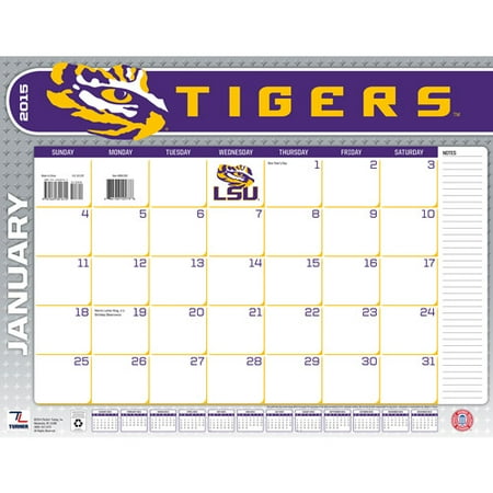 LSU Tigers 2015 22" x 17" Desk Calendar - Walmart.com