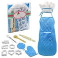 thumbnail image 1 of Coofit Kids Baking Set Creative Kids Chef Role Play Kit Kids Chef Set Toddler Apron Set, 1 of 10
