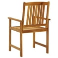 thumbnail image 6 of vidaXL Patio Chairs Outdoor Patio Dining Chair with Cushions Solid Wood Acacia, 6 of 12