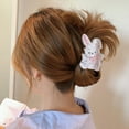 thumbnail image 4 of Hair Clip Fashion Unique Claw Barrettes Rabbit Head Adornment Hair Ornaments, 4 of 8