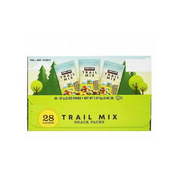 KS Trail Mix Snack Packs, 2 oz, 28-count