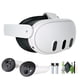 thumbnail image 1 of Meta Quest 3 128 GB Avanzado Casco de Realidad Virtual Todo en uno, Innovador Paquete de Realidad Virtual de Rendimiento Potente con Realidad Mixta con Kit de Limpieza de Lentes y Accesorios, 1 of 9