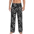 thumbnail image 2 of Goofa Snake Printed Soft Pajama Pants for Men, Wide Leg Comfy Casual Lounge Yoga Pants-Medium, 2 of 9