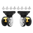 thumbnail image 3 of funtasica Roues de Valise Silencieuses Roues Omnidirectionnelles Gauche et Droite Noir 2 Pcs avec Frein, 3 of 9