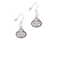 thumbnail image 2 of Silvertone Keep Calm Super Girl is Here Heart French Earrings, 2 of 4