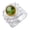 Black Rhodium, variant on Chrome Diopside Gemstone Ring