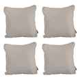 thumbnail image 1 of Cojin Decorativo Cuadrado grande Set de 4 Rivo Beige, 1 of 4