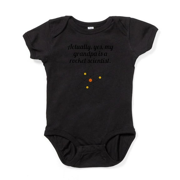 CafePress - My Grandpa Is A Rocket Scientist Body Suit - Cute Infant Bodysuit Baby Romper - Size Newborn - 24 Months