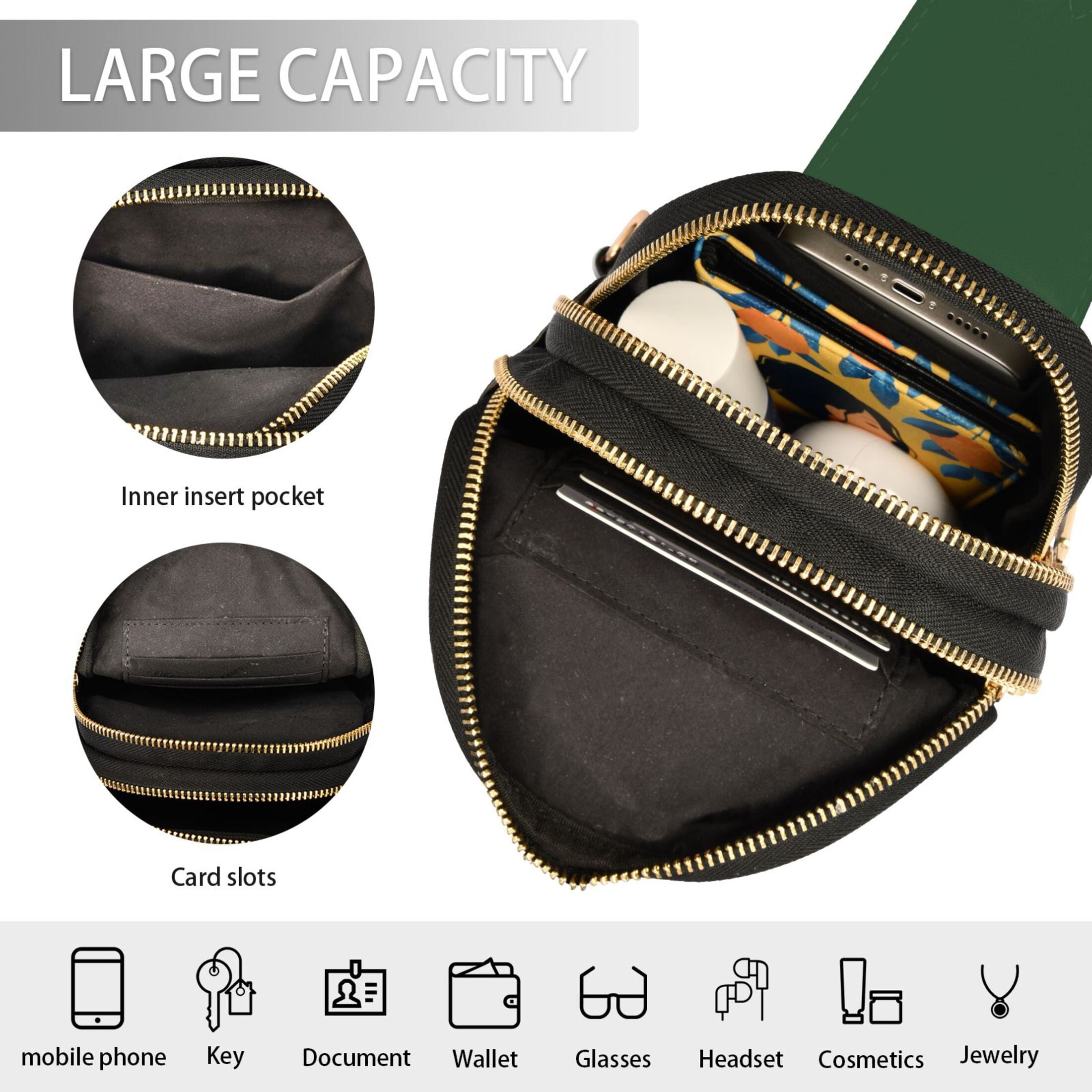 ALAZA Rugby Football-a1 Sling Bag for Women Men Waterproof Crossbody Chest Bags