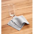 thumbnail image 2 of Solino Home Serviettes de Cocktail en Lin Gris Huître 6 Pouces Lot de 12 – 100 % Lin Pur – Athena, 2 of 6