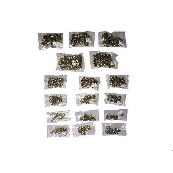 Gemagic Gold Stud Variety Of Silver Studs Pearl Heads and Stars Your Decorating Needs- 500 Pieces - Assorted Pack