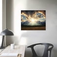 thumbnail image 3 of Nawypu KLVOS Yellowstone National Park Canvas Wall Art Sunrise Moment Famous American Landscape Artwork Large Motivational Living Room Home Wall Decoration Framed and Ready to Hang 20x16 inch, 3 of 4