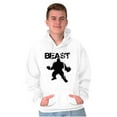 thumbnail image 4 of Beast Gym Fitness Meathead Men's Big & Tall Graphic Hoodie Brisco Brands 3X, 4 of 5