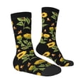 thumbnail image 4 of Yiaed Bees and Sunflowers Print Great elasticity Crew Socks Sports socks for Men and Women, 4 of 5