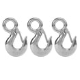 thumbnail image 2 of Stainless Steel Slip Lifting Hook, Eye Slip Hook With  Latch 3PCS Marine Lifting   Hook With  Latch For Metallurgical For Engineering Cranes, 2 of 8