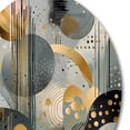 thumbnail image 3 of Designart "Marble Abstraction in Soft Colors V" Abstract Marble Metal Round Wall Art, 3 of 5