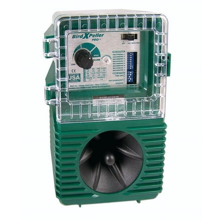 Bird X Peller PRO Electronic Sonic Bird Repeller Bird Repellent Pigeons Starlings Sparrows Seagulls One Acre Coverage