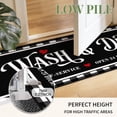 thumbnail image 4 of Washable Laundry Room Rug, 24"X72" Non Slip Soft Low-Pile Laundry Mat Farmhouse Laundry Room Decor Area Rug for Kitchen Bathroom Black Plaid, 4 of 8