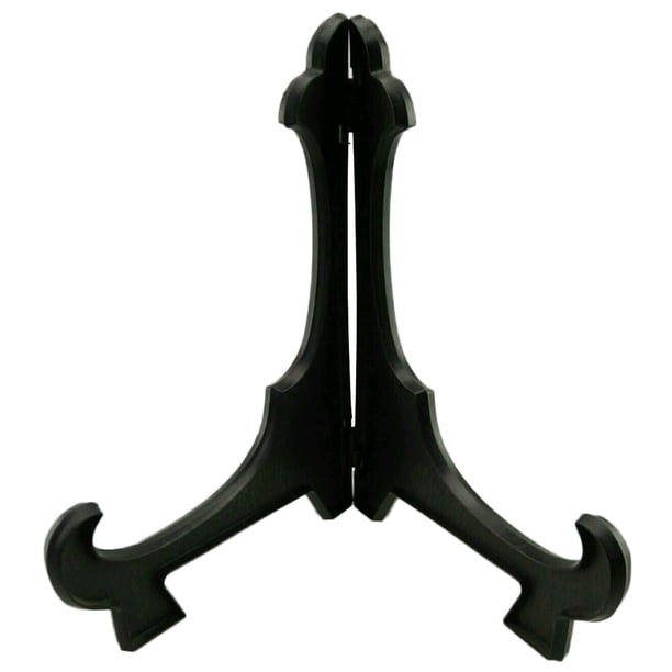 Cateissary Estante plegable para placa de , estante para medallas y tarjetas de plástico, soporte de exhibición de plástico, cuenco decorativo, Decoración del hogar negro 26cm