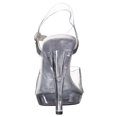 thumbnail image 3 of Ellie Shoes E-521-Brook-W 5" Heel Clear Womens WIDE Width Sandal. Clear / 8, 3 of 7