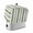 Gray Green, variant on Yellow Grey Stripe Toaster Cover 4 Slice, Modern Farmhouse Vertical Striped Dustproof Bakeware Oven Protector with Top Hook, Waterproof Small Kitchen Appliance Toasters Dust Cover, 12"x11"x8"