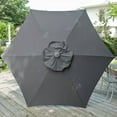 thumbnail image 6 of Heininger Holdings, LLC Push Up Aluminum Market 8.5-foot Patio Umbrella Adjustable Height, 6 of 11