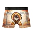 thumbnail image 2 of Happy Thanksgiving Ragdoll Turkey Costume Pumpkins Autumn Leaves All Over Print Boxer Briefs Underwear for Men Dad Cat Lover Kitten Owner Gifts Idea - 13014, 2 of 6