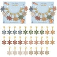 thumbnail image 7 of 28 Pcs Snowflakes Stitch Markers Enamel Crochet Stitch Marker Removable Lobster Clasp Locking Stitch Marker for Knitting Weaving Sewing Jewelry Making, 7 of 7
