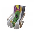 thumbnail image 4 of Mardi Gras Soft Flannel Fleece Throw Blanket, Scary Looking Green Skull with Carnival Hat Beads and Earring Cartoon Style, Cozy Plush for Indoor and Outdoor Use, 50" x 60", Multicolor, by Ambesonne, 4 of 6